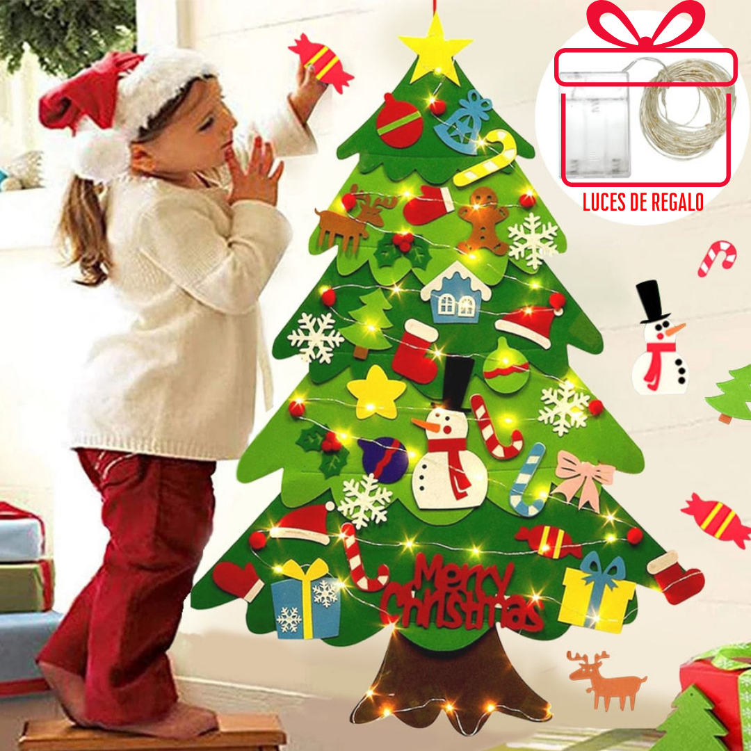 Árbol Mágico de Fieltro LumyKids™ + Luces (DE REGALO)